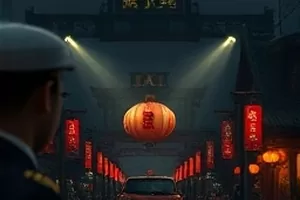 短剧《午休十五分》剧照，办公桌与折叠躺椅